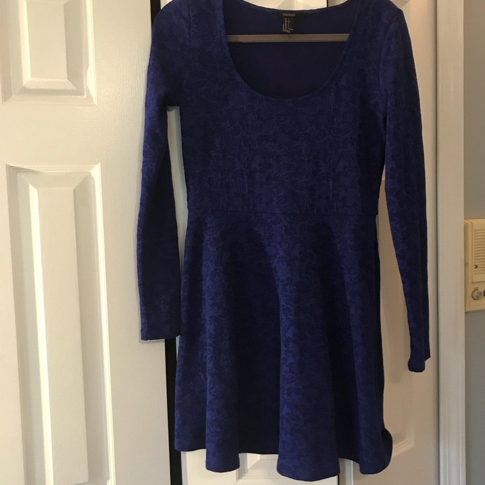 Electric blue dress